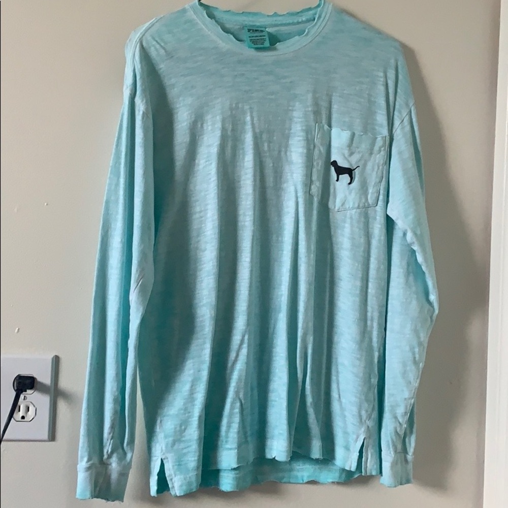 PINK oversized long sleeve with logo